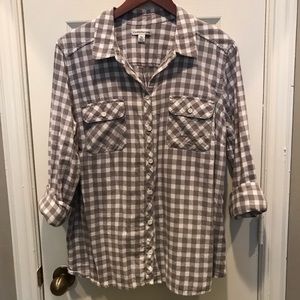 Croft and Barrow Gingham Top